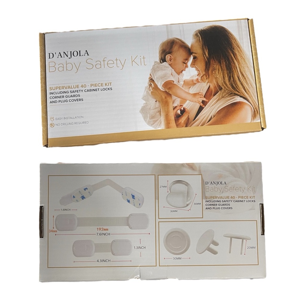 D’anjola Baby Safety Kit 40pc Child Proofing  Corner Guards Plug Covers BNIB